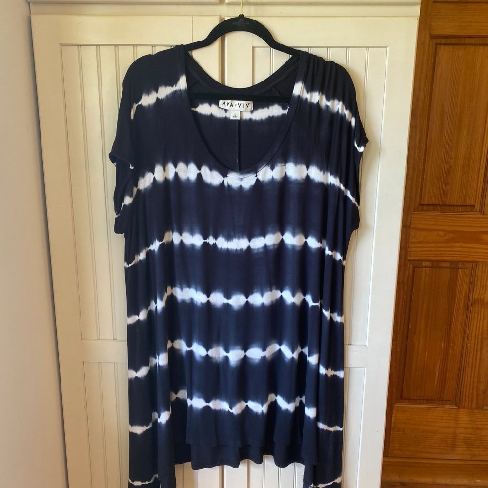 Ava & Viv 3X tie-dyed tunic